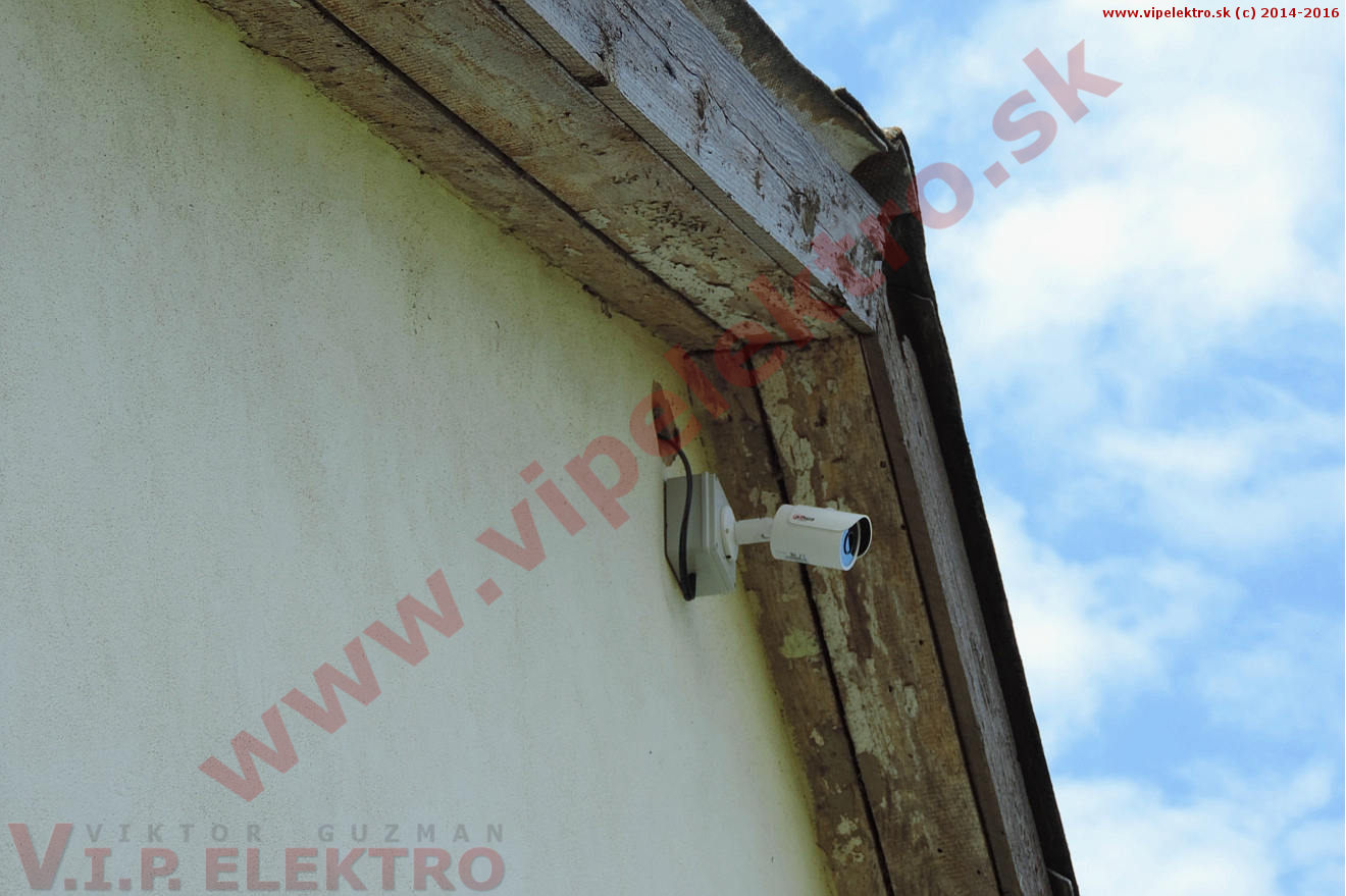 Situovanie bezpečnostného kamerového systému na stenu-rekonštrukcia