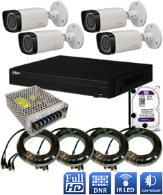 Cena montáže - inštalácie hybridný HDCVI kamerový systém